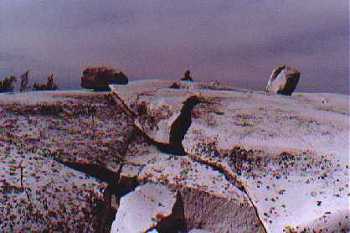 Boulders and sky on Silver Peak